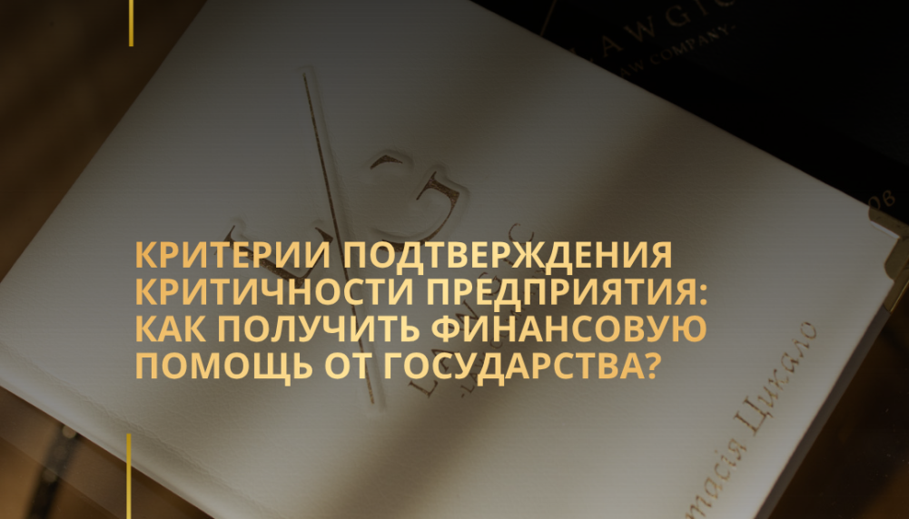 Критерии подтверждения критичности предприятия: как получить финансовую помощь от государства?