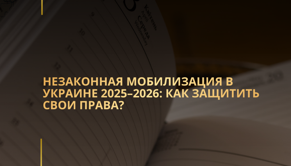 Незаконная мобилизация в Украине 2025–2026: как защитить свои права?