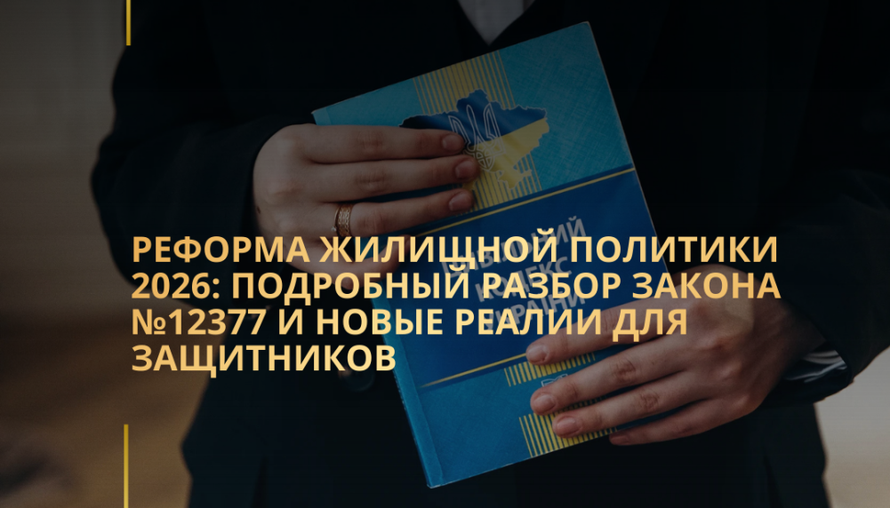 Реформа жилищной политики 2026: подробный разбор закона №12377 и новые реалии для защитников