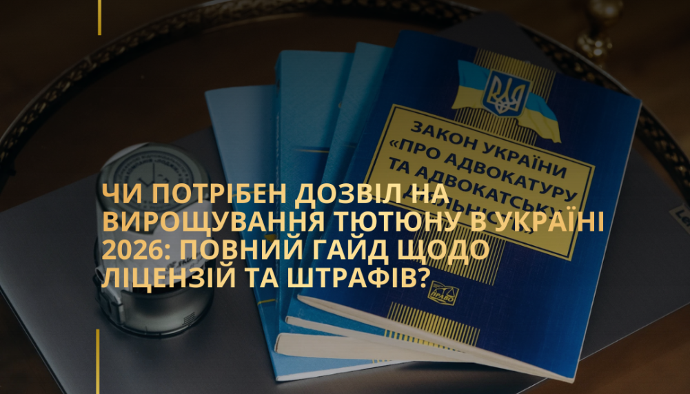 Чи потрібен дозвіл на вирощування тютюну в Україні 2026: повний гайд щодо ліцензій та штрафів?