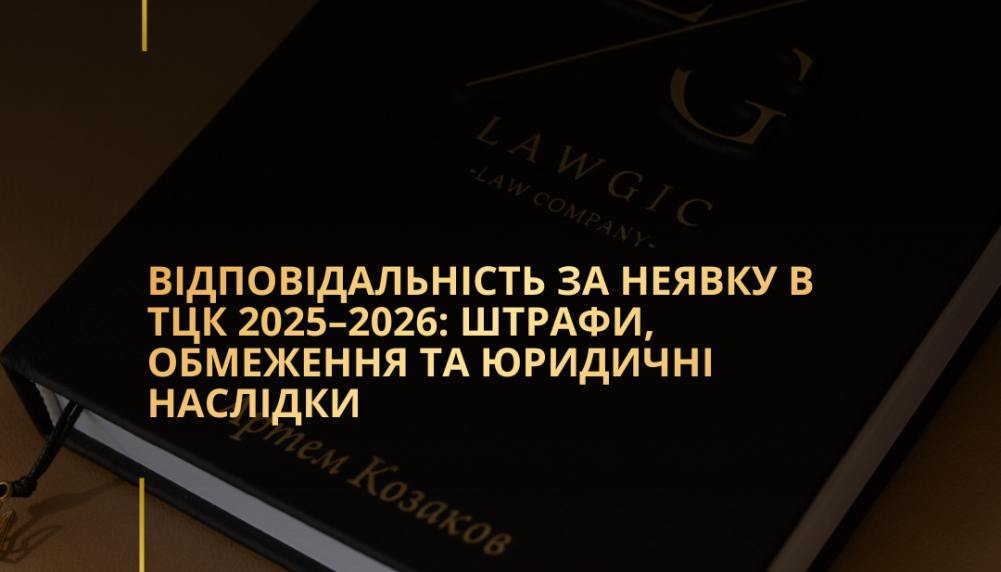 Відповідальність за неявку в ТЦК 2025–2026: штрафи, обмеження та юридичні наслідки Відповідальність за неявку в ТЦК 2025–2026: штрафи, обмеження та юридичні наслідки