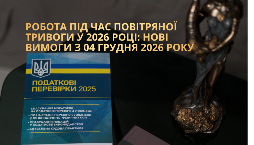 Робота під час повітряної тривоги у 2026 році: нові вимоги з 04 грудня 2026 року Робота під час повітряної тривоги у 2026 році: нові вимоги з 04 грудня 2026 року